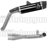 Sistema De Escape Completo Sin Catalizador Y Con Homologación Acústica Indy-Race Aluminio Negro Carbono - Arrow Special Parts Compatible Con Moto Guzzi V85 Tt (2021-2023)