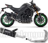 Sistema De Escape Completo Sin Catalizador Y Con Homologación Acústica Indy-Race Evo Aluminio Negro Fondo Carby - Arrow Special Parts Compatible Con Kawasaki Z 1100 Se (2025-2026)