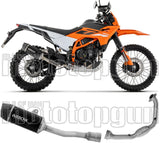 Sistema De Escape Completo Sin Catalizador Y Con Homologación Acústica Aluminio Negro Fondo Carby - Arrow Special Parts Compatible Con Ktm 390 Enduro R (2025-2026)