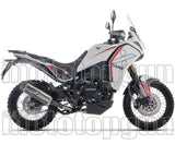 Sistema De Escape Completo Sin Catalizador Y Con Homologación Acústica Indy-Race Evo Aluminio Negro Fondo Carby - Arrow Special Parts Compatible Con Moto Morini X-Cape 700 (2025-2026)