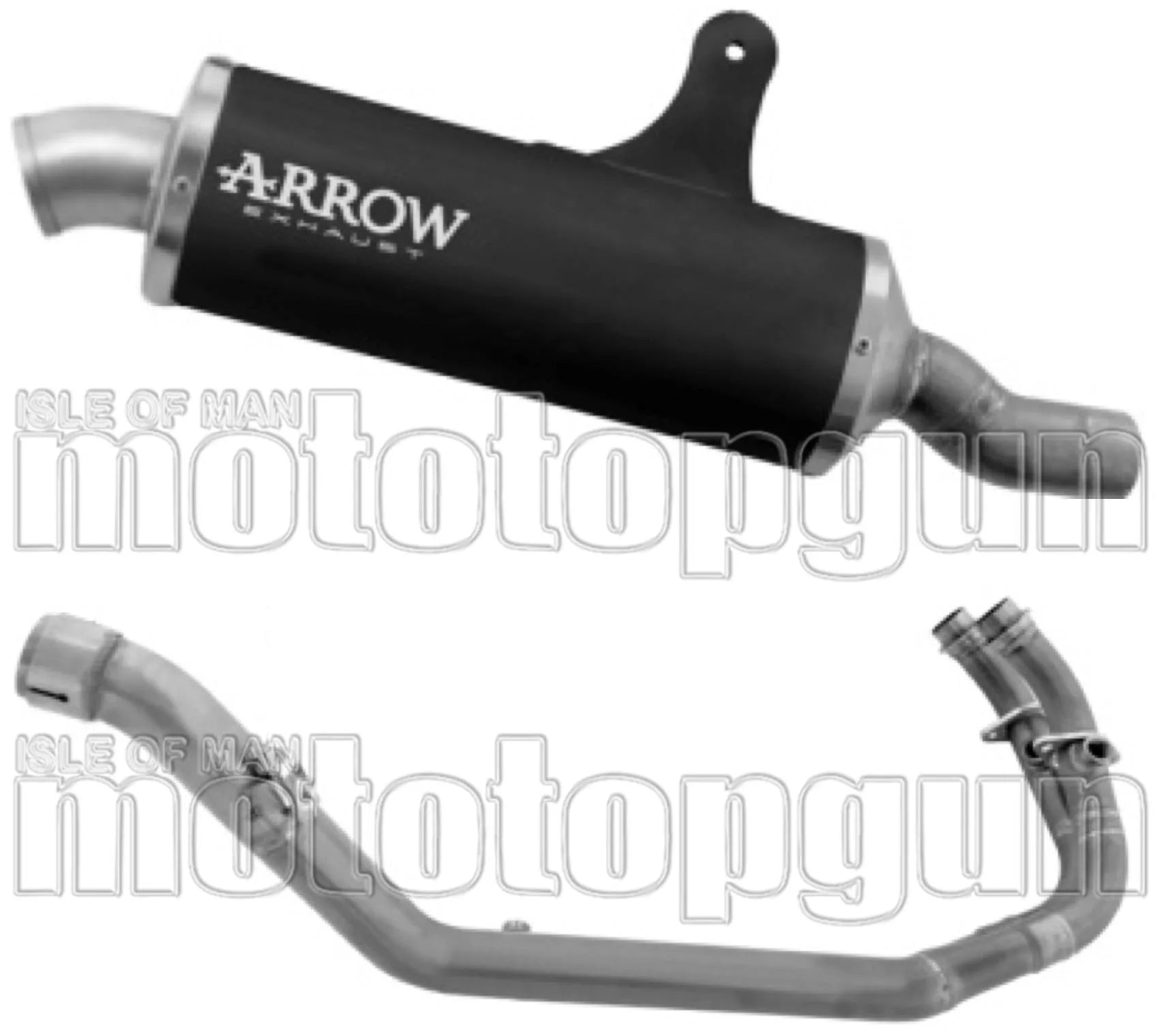 Sistema De Escape Completo Sin Catalizador Y Con Homologación Acústica Indy Race Aluminio Negro - Arrow Special Parts Compatible Con Benelli Trk 702 - X (2025-2026)