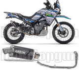 Sistema De Escape Completo Sin Catalizador Y Con Homologación Acústica Indy-Race Evo Aluminio Negro - Arrow Special Parts Compatible Con Cfmoto 450 Mt (2024)