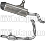 Sistema De Escape Completo Sin Catalizador Y Con Homologación Acústica Indy-Race Evo Titanio Fondo Carby - Arrow Special Parts Compatible Con Cfmoto 700 Mt Adventure (2025-2026)