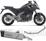 Sistema De Escape Completo Sin Catalizador Y Con Homologación Acústica Indy-Race Evo Titanio Fondo Carby - Arrow Special Parts Compatible Con Honda Nc 750 X (2025-2026)