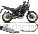 Sistema De Escape Completo Sin Catalizador Y Con Homologación Acústica Indy-Race Evo Titanio Fondo Acero - Arrow Special Parts Compatible Con Voge Valico 800 Dsx Rally (2025-2026)
