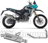 Complete Non-Catalytic Exhaust System With Sound Certification Indy-Race Evo Titanium - Arrow Special Parts Compatible With Kove Moto 800 X Pro (2025-2026)