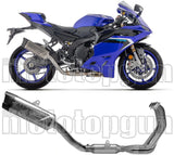 Sistema De Escape Completo Con Catalizador Y Homologación Acústica Indy-Race Evo Titanio Fondo Carby - Arrow Special Parts Compatible Con Yamaha Yzf R9 (2025)