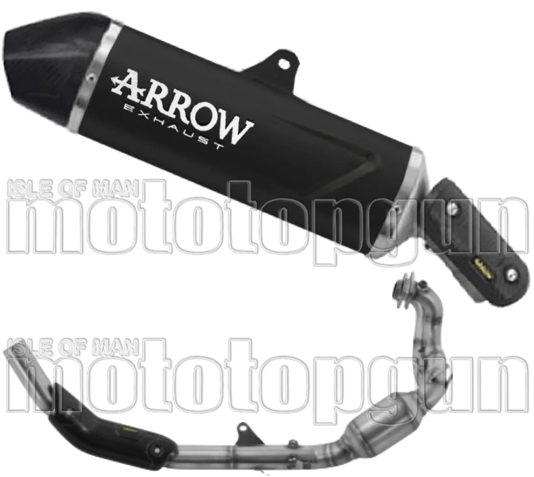 Sistema De Escape Completo Sin Catalizador Y Con Homologación Acústica Indy-Race Evo Aluminio Negro Fondo Carby - Arrow Special Parts Compatible Con Aprilia Tuareg 660 (2025-2026)