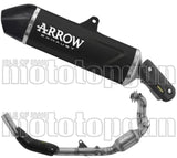 Sistema De Escape Completo Sin Catalizador Y Con Homologación Acústica Indy-Race Evo Aluminio Negro Fondo Carby - Arrow Special Parts Compatible Con Aprilia Tuareg 660 (2025-2026)