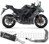 Sistema De Escape Completo Sin Catalizador Y Con Homologación Acústica Indy-Race Evo Aluminio Negro Fondo Carby - Arrow Special Parts Compatible Con Kawasaki Ninja 1100 Sx (2025-2026)