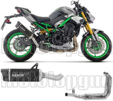 Sistema De Escape Completo Sin Catalizador Y Con Homologación Acústica Indy-Race Evo Aluminio Negro Fondo Carby - Arrow Special Parts Compatible Con Kawasaki Z 900 (2025-2026)