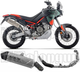 Sistema De Escape Completo Sin Catalizador Y Con Homologación Acústica Indy-Race Evo Titanio - Arrow Special Parts Compatible Con Aprilia Tuareg 660 (2025-2026)