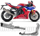 Sistema De Escape Completo Sin Catalizador Y Con Homologación Acústica Indy-Race Evo Titanio Fondo Carby - Arrow Special Parts Compatible Con Honda Cbr 1000 Rr - R (2024-2026)