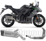 Sistema De Escape Completo Sin Catalizador Y Con Homologación Acústica Indy-Race Evo Titanio Fondo Carby - Arrow Special Parts Compatible Con Kawasaki Ninja 1100 Sx (2025-2026)