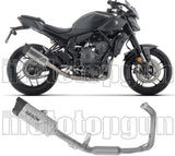 Sistema De Escape Completo Sin Catalizador Y Con Homologación Acústica Indy-Race Evo Titanio Fondo Carby - Arrow Special Parts Compatible Con Yamaha Mt-07 (2025-2026)