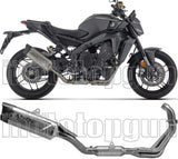 Sistema De Escape Completo Sin Catalizador Y Con Homologación Acústica Indy-Race Evo Titanio Fondo Carby - Arrow Special Parts Compatible Con Yamaha Mt-09 35Kw (2024-2026)