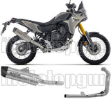 Sistema De Escape Completo Sin Catalizador Y Con Homologación Acústica Indy-Race Evo Titanio Fondo Carby - Arrow Special Parts Compatible Con Yamaha Ténéré 700 (2025-2026)