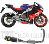 Sistema De Escape Completo Con Catalizador Y Homologación Acústica Indy-Race Aluminio Negro Carbono - Arrow Special Parts Compatible Con Aprilia Tuono 660 (2021-2024)