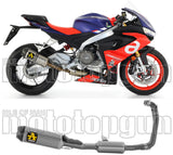 Sistema De Escape Completo Sin Catalizador Y Con Homologación Acústica Indy-Race Titanio Carbono - Arrow Special Parts Compatible Con Aprilia Tuono 660 (2021-2024)