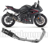 Sistema De Escape Completo Con Catalizador Y Homologación Acústica Indy-Race Evo Aluminio Negro Fondo Carby - Arrow Special Parts Compatible Con Honda Cbr 650 R (2024-2026)