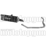 Sistema De Escape Completo Sin Catalizador Y Con Homologación Acústica Indy-Race Evo Aluminio Negro Carbono - Arrow Special Parts Compatible Con Kawasaki Ninja 500 (2024-2026)