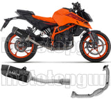 Sistema De Escape Completo Sin Catalizador Y Con Homologación Acústica Indy-Race Aluminio Negro Carbono - Arrow Special Parts Compatible Con Ktm 390 Duke (2024-2026)