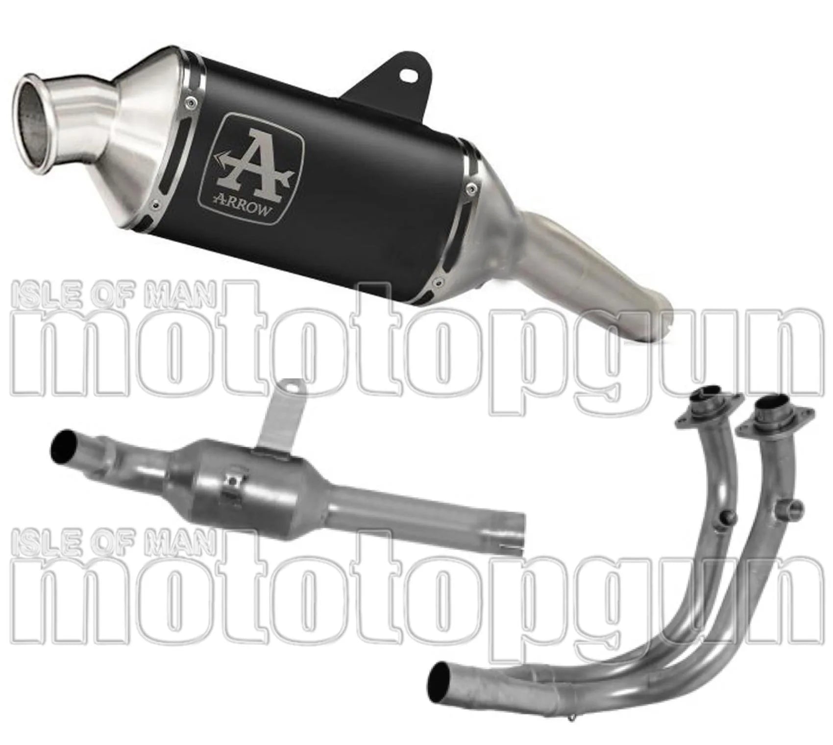 Sistema De Escape Completo Sin Catalizador Y Con Homologación Acústica Indy-Race Aluminio Negro Acero - Arrow Special Parts Compatible Con Moto Morini X-Cape 650 (2022-2025)