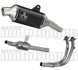 Sistema De Escape Completo Sin Catalizador Y Con Homologación Acústica Indy-Race Aluminio Negro Acero - Arrow Special Parts Compatible Con Moto Morini X-Cape 650 (2022-2025)
