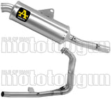 Sistema De Escape Completo Sin Catalizador Y Con Homologación Acústica Indy-Race Aluminio Fondo Acero - Arrow Special Parts Compatible Con Yamaha Ténéré 700 (2025-2026)
