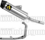 Sistema De Escape Completo Sin Catalizador Y Con Homologación Acústica Indy-Race Titanio Fondo Carby - Arrow Special Parts Compatible Con Yamaha Ténéré 700 (2025-2026)