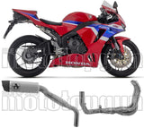 Sistema De Escape Completo Sin Catalizador Y Con Homologación Acústica Indy-Race Titanio Carbono - Arrow Special Parts Compatible Con Honda Cbr 600 Rr (2024-2026)