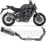 Sistema De Escape Completo Sin Catalizador Y Con Homologación Acústica Indy-Race Evo Titanio Fondo Carby - Arrow Special Parts Compatible Con Yamaha Mt-09 Sp (2024-2026)