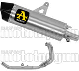 Sistema De Escape Completo Sin Catalizador Y Con Homologación Acústica Maxi Race-Tech Aluminio Carbono - Arrow Special Parts Compatible Con Honda Crf 1100 L Africa Twin (2024-2026)