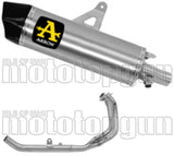 Sistema De Escape Completo Sin Catalizador Y Con Homologación Acústica Maxi Race-Tech Titanio Carbono - Arrow Special Parts Compatible Con Honda Crf 1100 L Africa Twin (2024-2026)