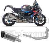 Sistema De Escape Completo Sin Catalizador Y Con Homologación Acústica Pista Titanio Fondo Carby - Arrow Special Parts Compatible Con Bmw M 1000 Rr (2025-2026)