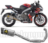 Sistema De Escape Completo Con Catalizador Y Homologación Acústica Pista Titanio Carbono - Arrow Special Parts Compatible Con Aprilia Rs 457 (2024-2025)