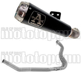 Sistema De Escape Completo Sin Catalizador Y Con Homologación Acústica Pro-Race Nichrom Negro Acero - Arrow Special Parts Compatible Con Kawasaki Ninja 400 (2023)