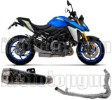 Sistema De Escape Completo Sin Catalizador Y Con Homologación Acústica Pro-Race Nichrom Negro Acero - Arrow Special Parts Compatible Con Suzuki Gsx-S 1000 Gt (2021-2024)