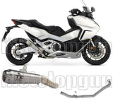 Sistema De Escape Completo Sin Catalizador Y Con Homologación Acústica Pro-Race Aluminio Carbono - Arrow Special Parts Compatible Con Honda Forza 750 (2021-2023)