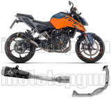 Sistema De Escape Completo Sin Catalizador Y Con Homologación Acústica Pro-Race Nichrom Negro - Arrow Special Parts Compatible Con Ktm 125 Duke (2024-2026)