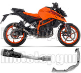 Sistema De Escape Completo Sin Catalizador Y Con Homologación Acústica Pro-Race Nichrom Negro - Arrow Special Parts Compatible Con Ktm 390 Duke (2024-2026)