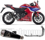 Sistema De Escape Completo Sin Catalizador Y Con Homologación Acústica Pro-Race Nichrom Negro - Arrow Special Parts Compatible Con Honda Cbr 500 R (2024-2026)