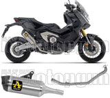 Sistema De Escape Completo Sin Catalizador Y Con Homologación Acústica Race-Tech Short Aluminio Fondo Carby - Arrow Special Parts Compatible Con Honda X-Adv 750 (2025-2026)