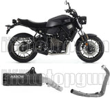 Sistema De Escape Completo Con Catalizador Y Homologación Acústica Rebel Aluminio Negro Aluminio Negro - Arrow Special Parts Compatible Con Yamaha Xsr 700 (2021-2024)