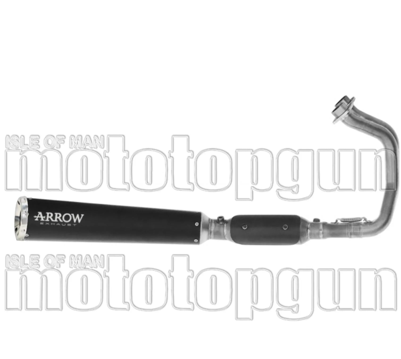 Sistema De Escape Completo Sin Catalizador Y Con Homologación Acústica Rebel Acero Negro Fondo Aluminio - Arrow Special Parts Compatible Con Kawasaki Vulcan 650 S (2025-2026)