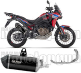 Sistema De Escape Completo Sin Catalizador Y Con Homologación Acústica Sonora Titanio Negro Carbono - Arrow Special Parts Compatible Con Honda Crf 1100 L Africa Twin (2024-2026)
