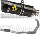 Sistema De Escape Completo Con Catalizador Y Homologación Acústica Thunder Carbono Carbono - Arrow Special Parts Compatible Con Yamaha Tracer 9 Gt (2021-2024)