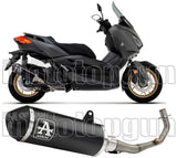 Sistema De Escape Completo Con Catalizador Y Homologación Acústica Urban Aluminio Negro Acero Negro - Arrow Special Parts Compatible Con Yamaha X-Max 125 (2021-2024)