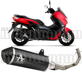 Sistema De Escape Completo Con Catalizador Y Homologación Acústica Urban Aluminio Negro Acero Negro - Arrow Special Parts Compatible Con Yamaha N-Max 125 (2021-2024)