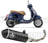 Sistema De Escape Completo Con Catalizador Y Homologación Acústica Urban Aluminio Negro Acero Negro - Arrow Special Parts Compatible Con Piaggio Vespa Gts 125 Ie (2021-2023)